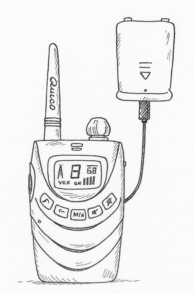 QNIGLO kids walkie talkie radio guide with example dialogues for how to use the radios for fun, safety, and family communication.